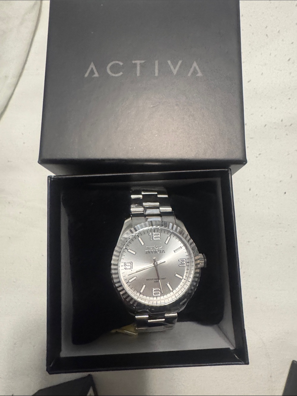 Invicta Men’s Silver Stainless Steel Bracelet Watch